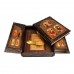 Библия (в коробе иконостас-складень с деревянными  вставками). Эксклюзивное оформление